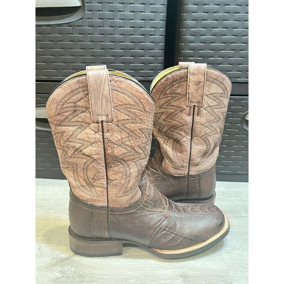 Roper Western Boots Deadwood Pull‎ On Brown 09-020-6500-8119 BR MEN'S 8 D - Picture 1 of 10